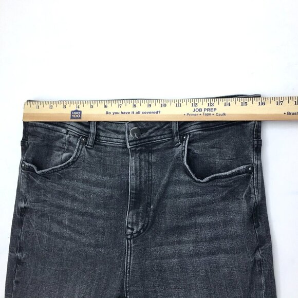 Zara Men's Faded Black Skinny Jeans Stretch Distressed size 32 x 26" - Picture 4 of 8
